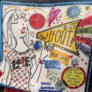 Brighton Shout It Out Shoulder Bag Multi - Handbags by Brighton